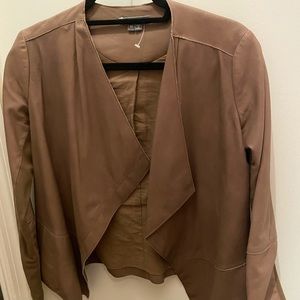 Vince size XS brown leather jacket